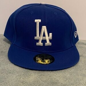 LA Dodgers New Era Fitted Hat Size 7 3/4